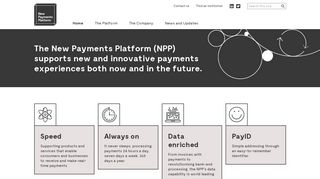 The New Payments Platform (NPP) supports new and innovative ...