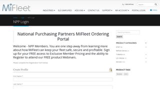 NPP Login – MiFleet