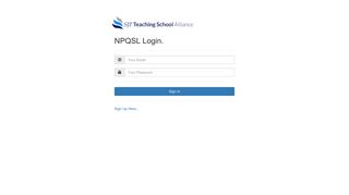 NPQSL Login - The Leading Schools Alliance