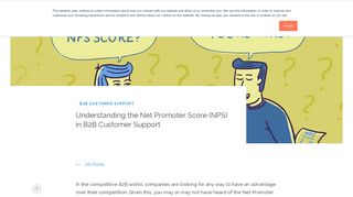 Understanding the Net Promoter Score (NPS) in B2B Customer Support