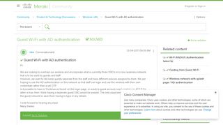 Solved: Guest Wi-Fi with AD authentication - The Meraki Community
