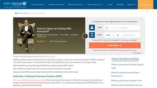 How to Open an Online NPS Account? - Policybazaar
