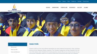 NPS International, Singapore - Student Profile