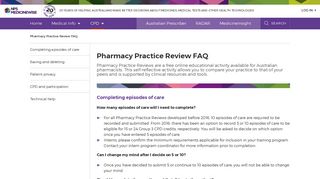 Pharmacy Practice Review FAQ | NPS MedicineWise