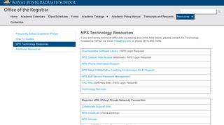 NPS Technology Resources - Naval Postgraduate School