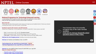NPTEL Online Courses