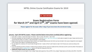 NOC Registration form