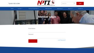 Login - NPTI - National Petroleum Training Institute Courses