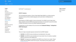NPWP Validator - Xendit
