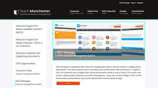 NQT Manager - Teach Manchester
