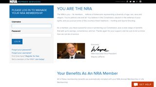 NRA Member Services | Home