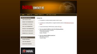 Contact Us - NRA