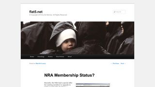 NRA Membership Status? | flat5.net