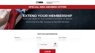 NRA Member Sign In | NRA