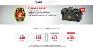 Join NRA – FREE NRA Black & Gold Duffel Bag Offer | NRA Membership