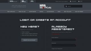 Customer Login Official Store of the National Rifle ... - NRA Tactical