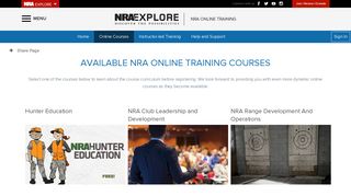 NRA - Online Training