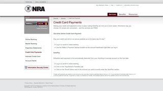 NRA Visa Personal Credit Card Payments - First Bankcard