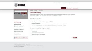 NRA Visa Personal Credit Card Online Banking - First Bankcard