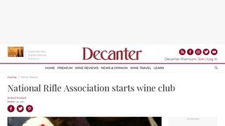 National Rifle Association starts wine club - Decanter - Decanter.com