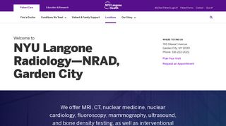 NYU Langone Radiology—NRAD, Garden City | NYU Langone Health