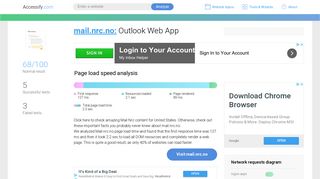 Access mail.nrc.no. Outlook Web App