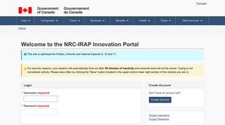 the NRC-IRAP Innovation Portal - NRC-IRAP - Canada.ca
