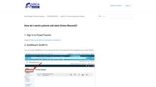 How do I send a phone call alert (Voice Record)? – North Raleigh ...