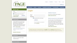 Login - PAGE Cooperative