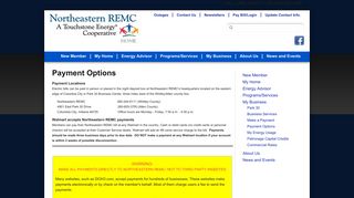 Payment Options | Northeastern REMC