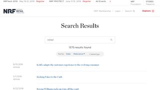 Search Results | NRF - NRF.com