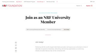 Join as an NRF University Member | NRF Foundation Site | Shaping ...