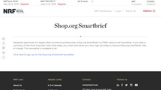 Shop.org Smartbrief | NRF