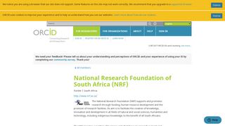 National Research Foundation of South Africa (NRF) - ORCID