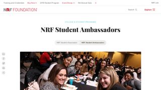 NRF Student Ambassadors | NRF Foundation Site | Shaping retail's ...