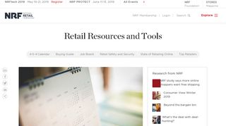 Retail Resources and Tools | NRF
