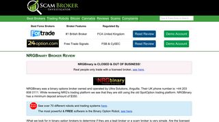 Scam Broker Investigator • NRGBinary Broker Review