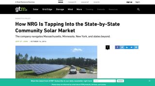 How NRG Is Tapping Into the State-by-State Community Solar Market ...