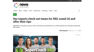 Daily Telegraph's NRL team Round 26 tips and advice - News.com.au