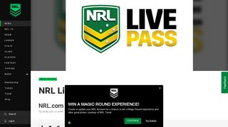 NRL Live Pass is changing - NRL - NRL.com