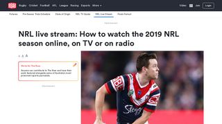 NRL live stream: How to watch the 2018 NRL season online, on TV or ...