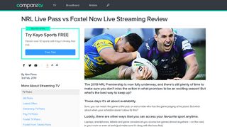 NRL Digital Pass vs Fox Sports Offer with Live Online Streaming Review