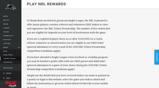 Play NRL Rewards - Panthers