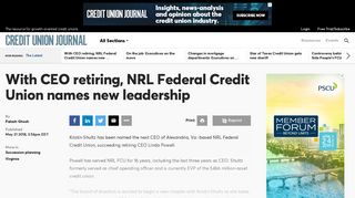 With CEO retiring, NRL Federal Credit Union names new leadership ...