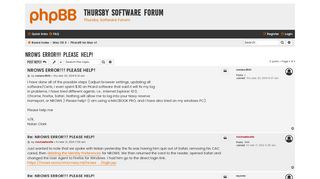 NROWS ERROR!!! PLEASE HELP! - Thursby Software Forum