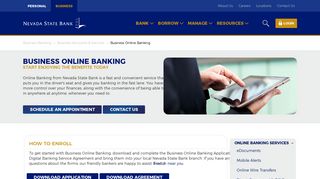 Business Online Banking | Nevada State Bank