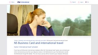 NS Business Card and international travel