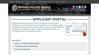 NSA | Applicant Portal | Intelligence Careers