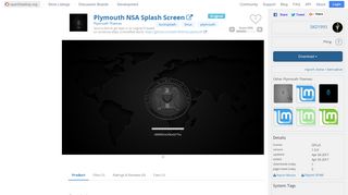 Plymouth NSA Splash Screen - store.kde.org