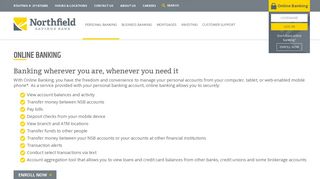 Online Banking | Northfield Savings Bank
